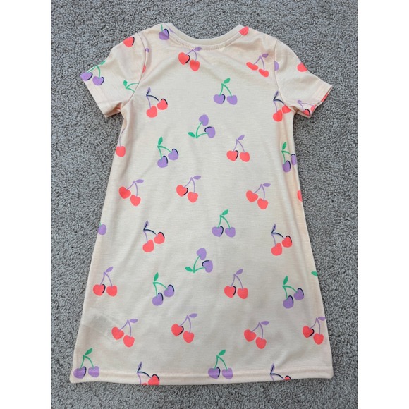 Marks and Spencer M&S Girls Peach Cherry Print Nightdress Sleepwear 3T T86 4084S - Picture 7 of 7